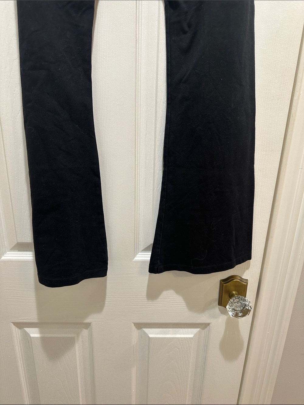 PINK Victoria's Secret Black Fold-Over Waist Yoga Pants - Picture 10 of 12